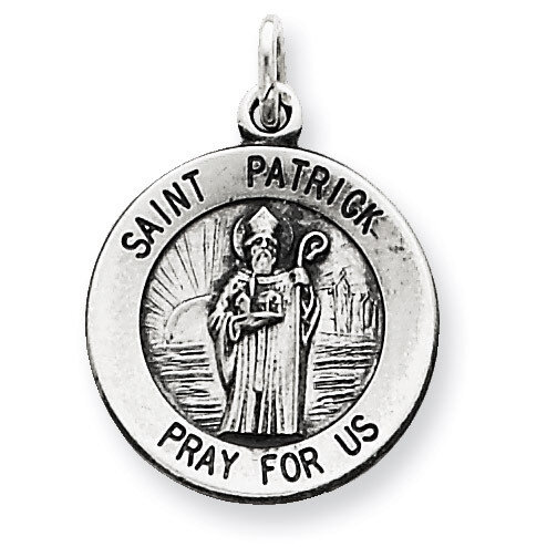 Saint Patrick Medal Sterling Silver QC5746