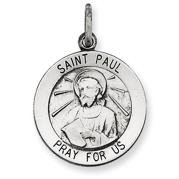 Saint Paul Medal Antiqued Sterling Silver QC5750, MPN: QC5750, 191101184062