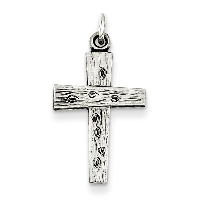 Cross Charm Antiqued Sterling Silver QC5851, MPN: QC5851, 191101184321