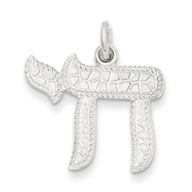 Chai Pendant Sterling Silver QC5915, MPN: QC5915, 191101184420