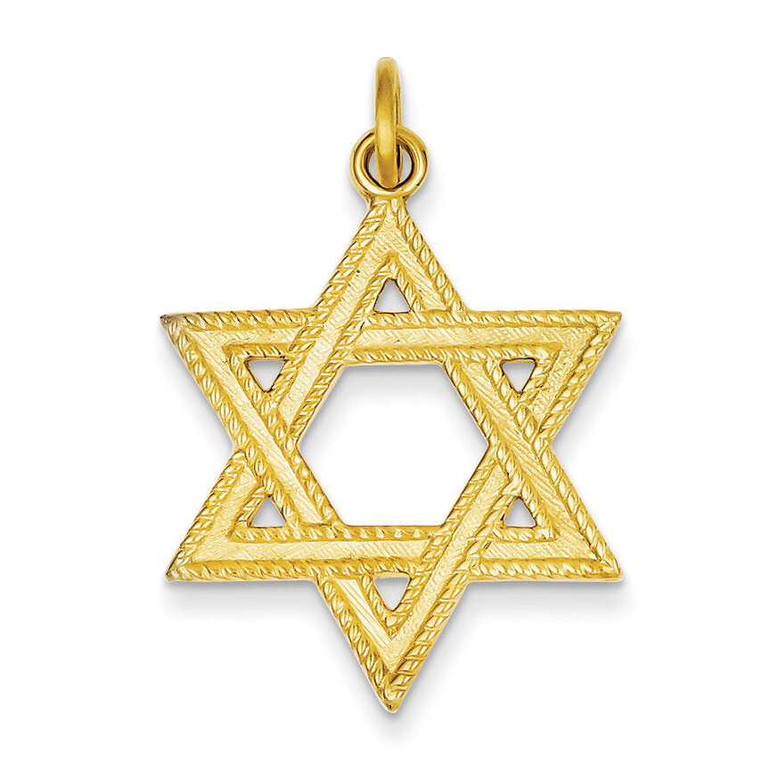 Star of David Pendant 24k Gold-plated Sterling Silver QC5935