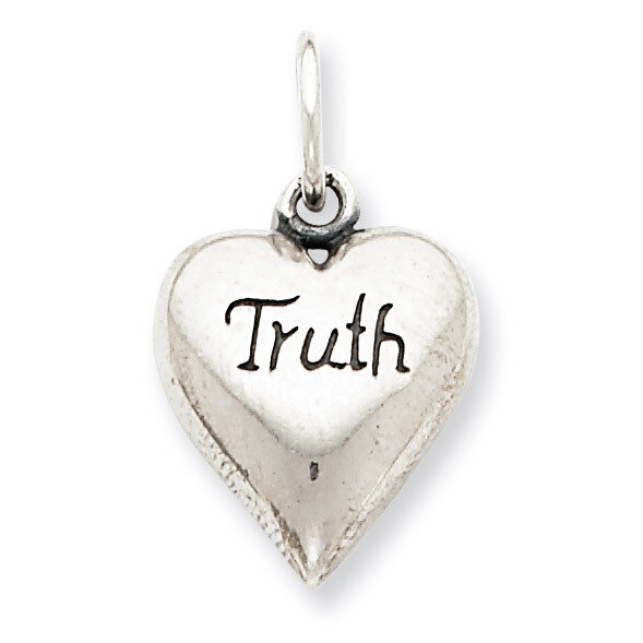 Truth Heart Pendant Antiqued Sterling Silver QC5967, MPN: QC5967, 883957913759