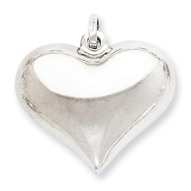 Puffed Heart Pendant Sterling Silver QC5982