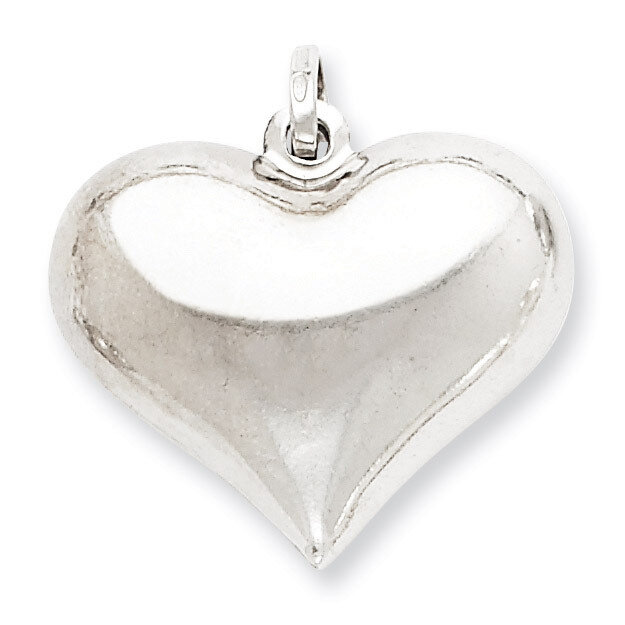 Puffed Heart Pendant Sterling Silver QC5982, MPN: QC5982, 883957567242