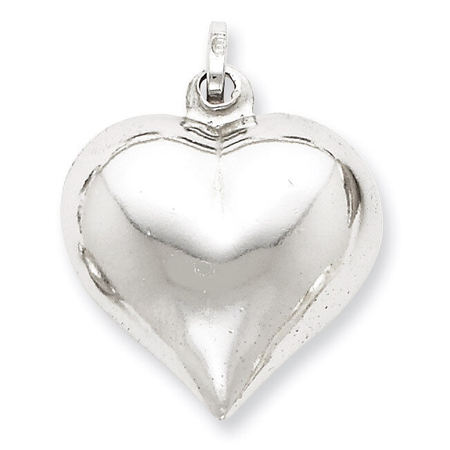 Puffed Heart Pendant Sterling Silver QC5983, MPN: QC5983, 883957529240
