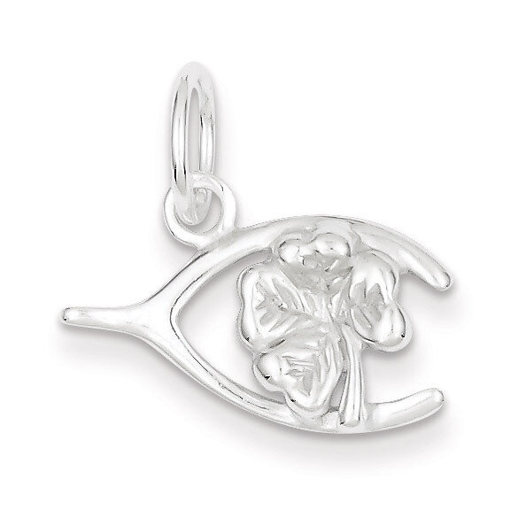 Four Leaf Clover &amp; Wishbone Sterling Silver QC6108, MPN: QC6108, 883957914503
