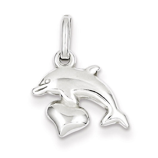 Dolphin Pendant Sterling Silver QC6274, MPN: QC6274, 883957915456