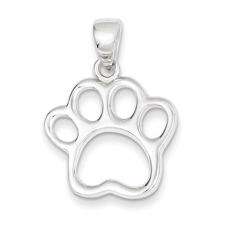 Paw Pendant Sterling Silver QC6354, MPN: QC6354, 886774760780