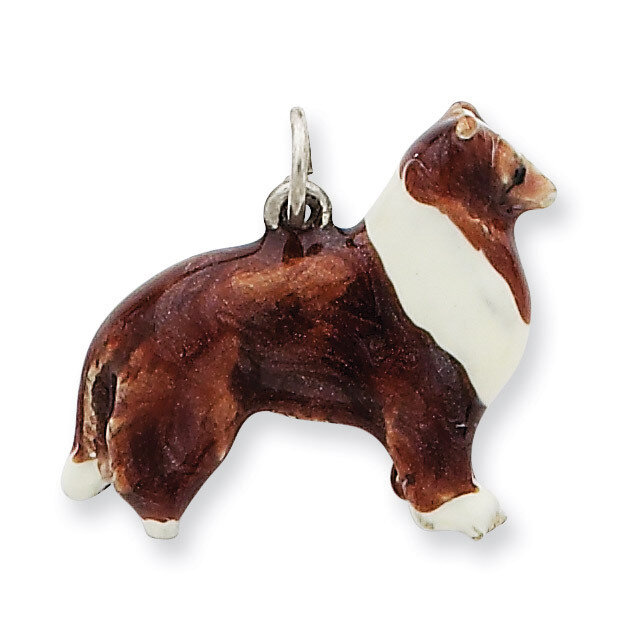 Dachshund Charm Sterling Silver Enameled QC6449, MPN: QC6449, 886774373737