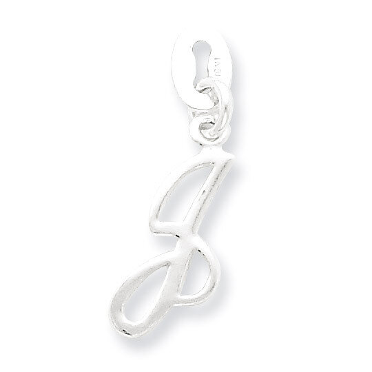 Initial J Pendant Sterling Silver QC6510J, MPN: QC6510J, 883957567266