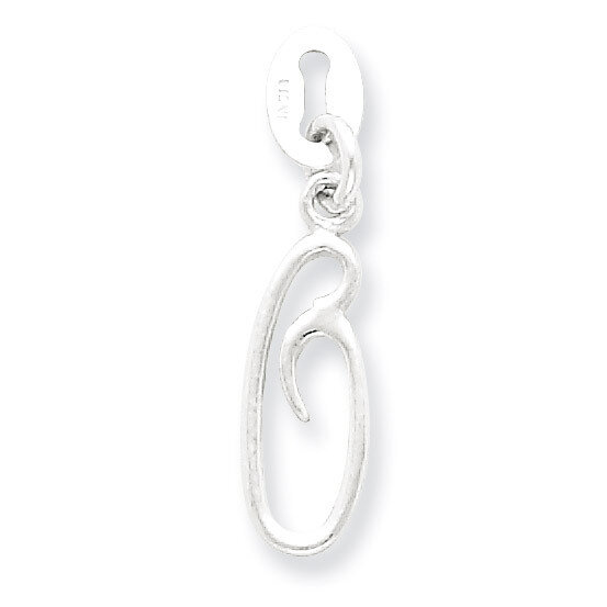 Initial O Pendant Sterling Silver QC6510O, MPN: QC6510O, 883957557038