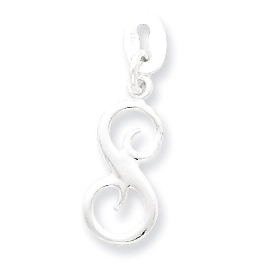 Initial S Pendant Sterling Silver QC6510S, MPN: QC6510S, 883957579320