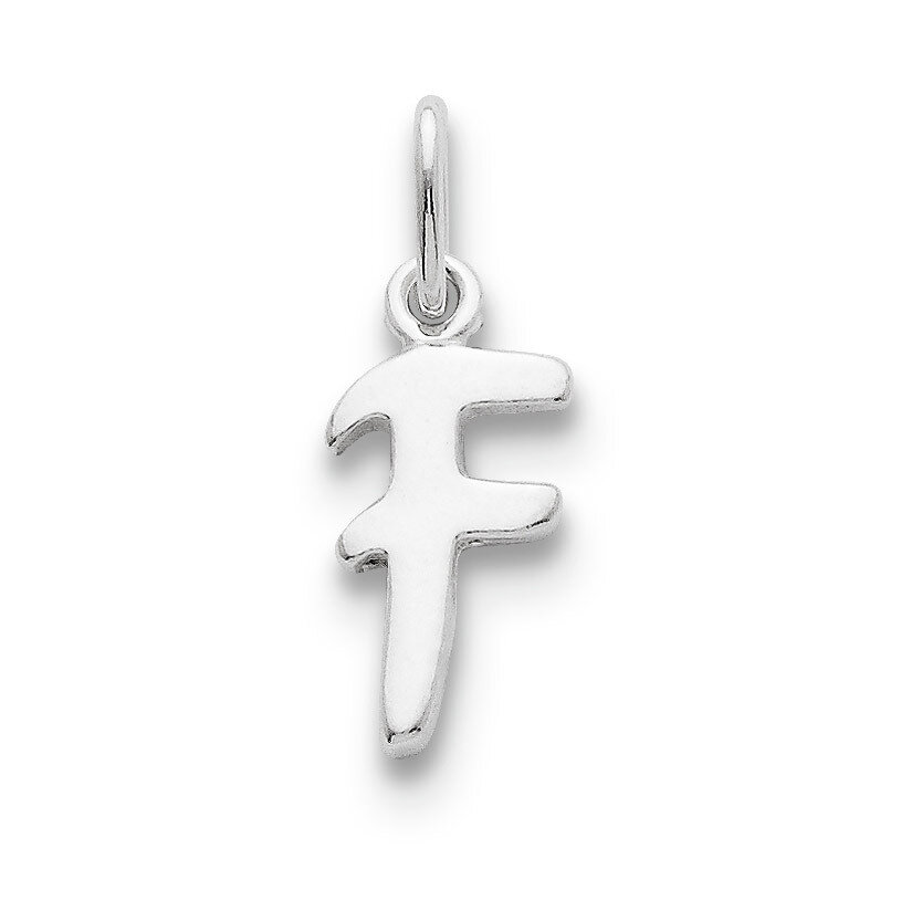 Initial F Pendant Sterling Silver QC6511F, MPN: QC6511F, 883957916248