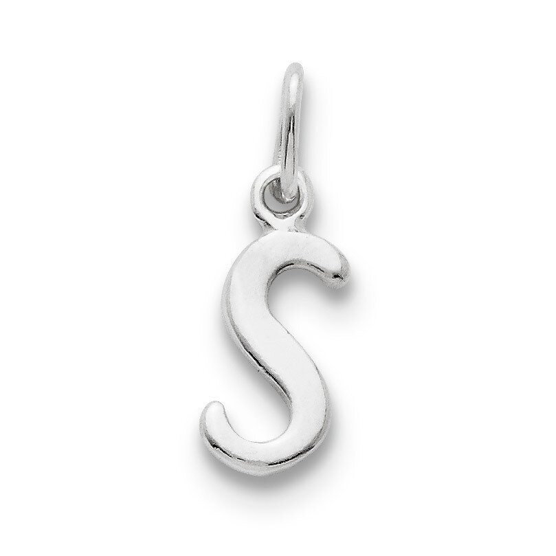 Initial S Pendant Sterling Silver QC6511S