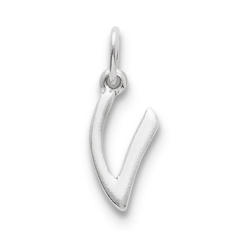 Initial V Pendant Sterling Silver QC6511V, MPN: QC6511V, 883957916385