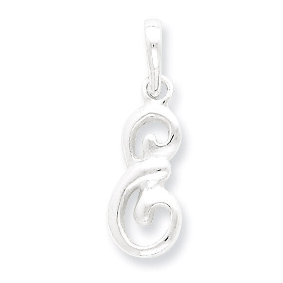Initial E Pendant Sterling Silver QC6512E, MPN: QC6512E, 883957569987