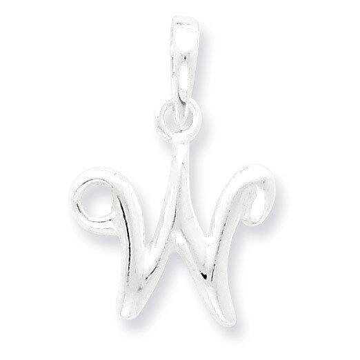 Initial W Pendant Sterling Silver QC6512W, MPN: QC6512W, 883957563947