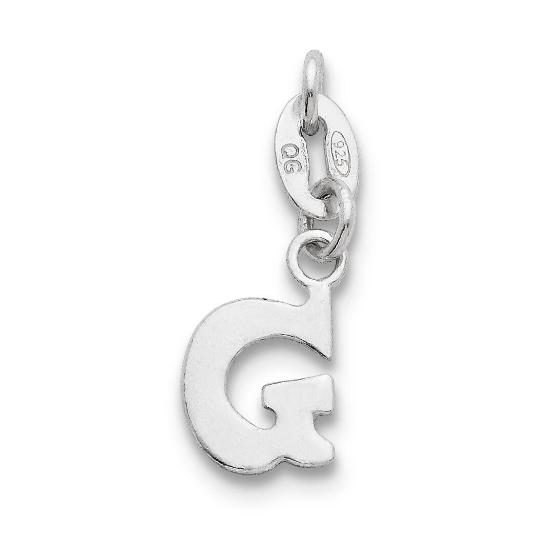 Initial G Pendant Sterling Silver QC6513G, MPN: QC6513G, 883957575889