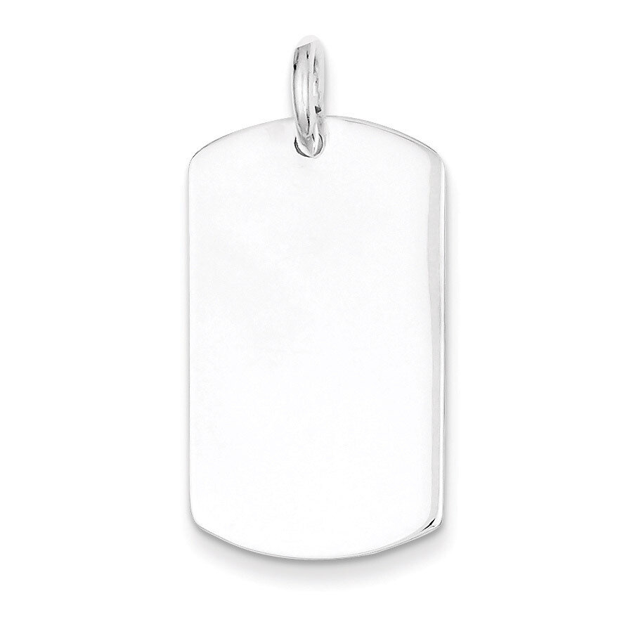 Dog Tag Pendant Sterling Silver Polished QC6606, MPN: QC6606, 886774760773