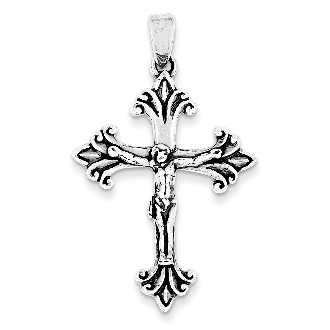 Cross Pendant Antiqued Sterling Silver QC6642, MPN: QC6642, 191101524943