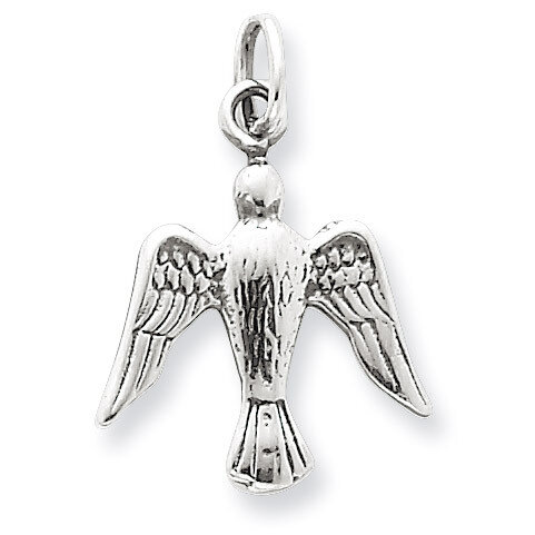 Dove Charm Antiqued Sterling Silver QC6695