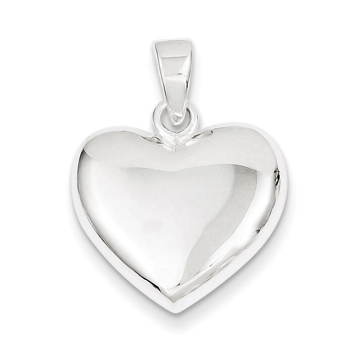 Heart Pendant Sterling Silver Polished QC6749