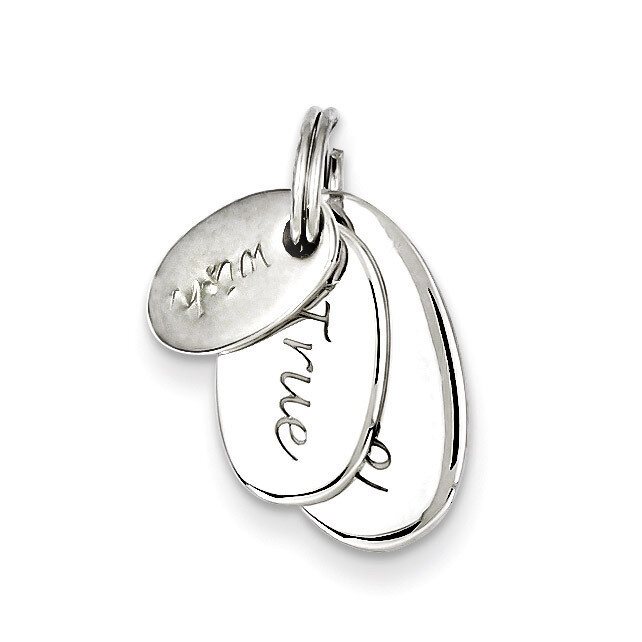 Wish True Love Charm Sterling Silver Polished QC6772, MPN: QC6772, 886774645995