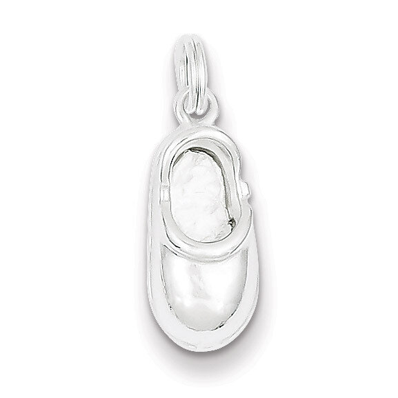 Shoe Charm Sterling Silver Polished QC6806, MPN: QC6806, 883957568256