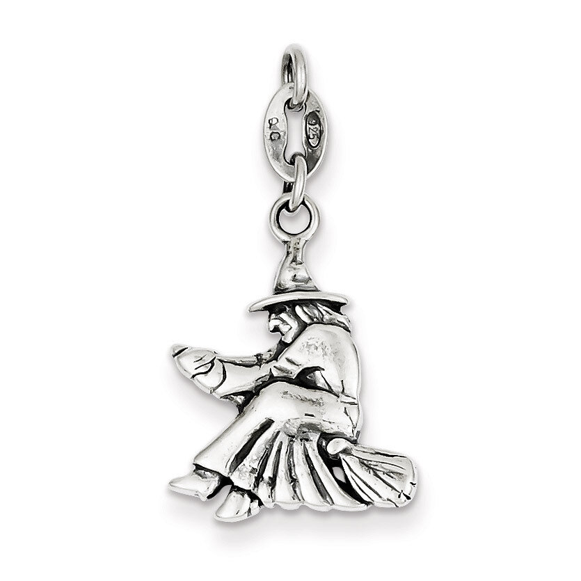 Witch Slide Pendant Antiqued Sterling Silver QC6878, MPN: QC6878, 883957564098