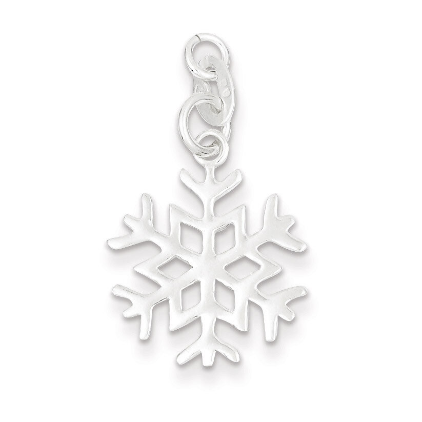 Snowflake Charm Sterling Silver Polished QC6894, MPN: QC6894, 883957577982