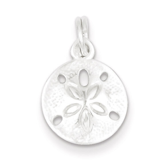 Sand Dollar Charm Sterling Silver Polished QC6913, MPN: QC6913, 723252100709