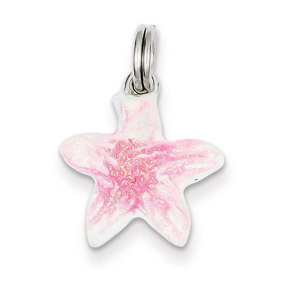 Sparkle Starfish Charm Sterling Silver Enameled QC6926, MPN: QC6926, 883957564104
