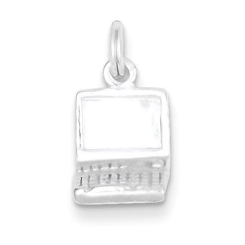 Laptop Charm Sterling Silver QC7079