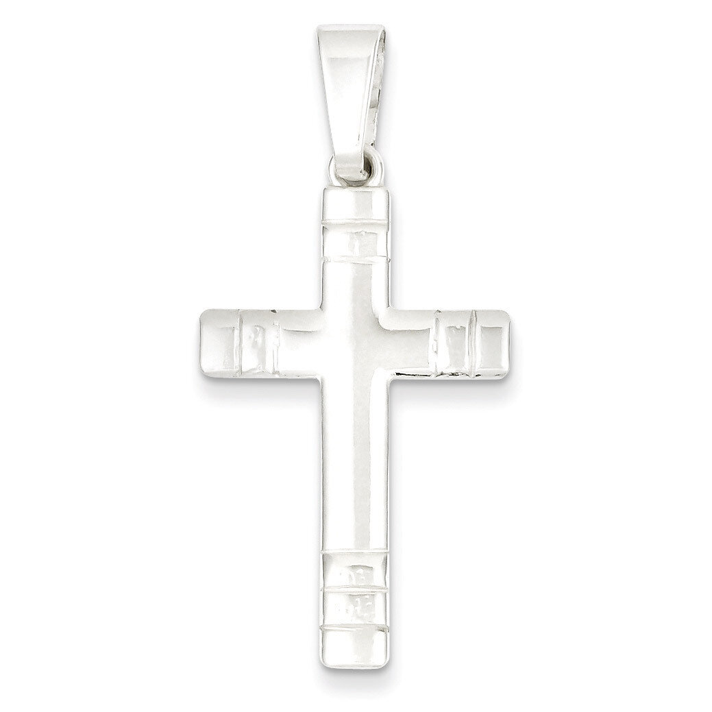 Cross Pendant Sterling Silver Polished QC7222