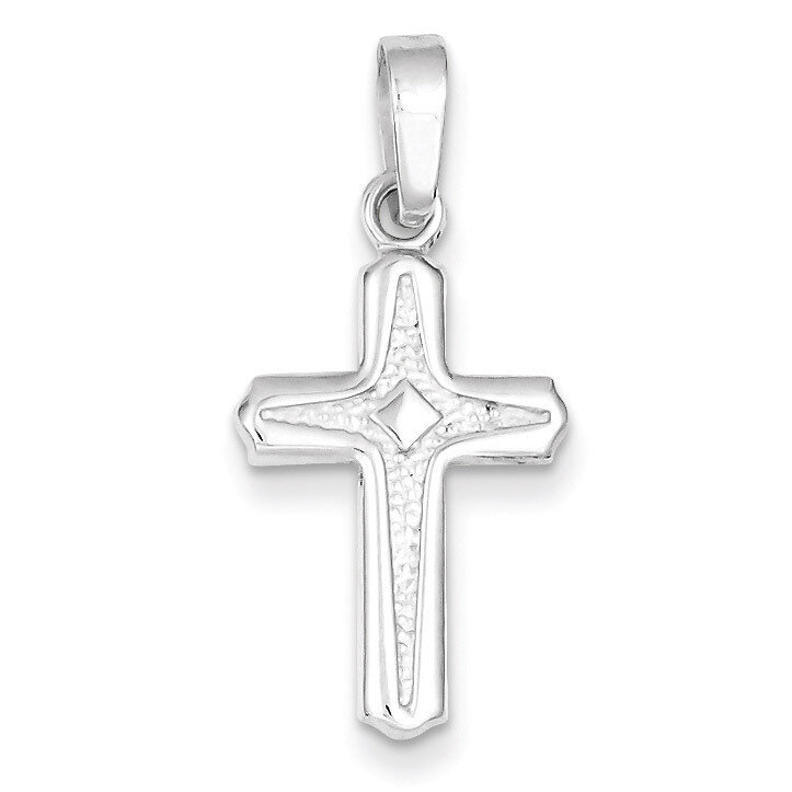 Cross Pendant Sterling Silver Polished QC7229