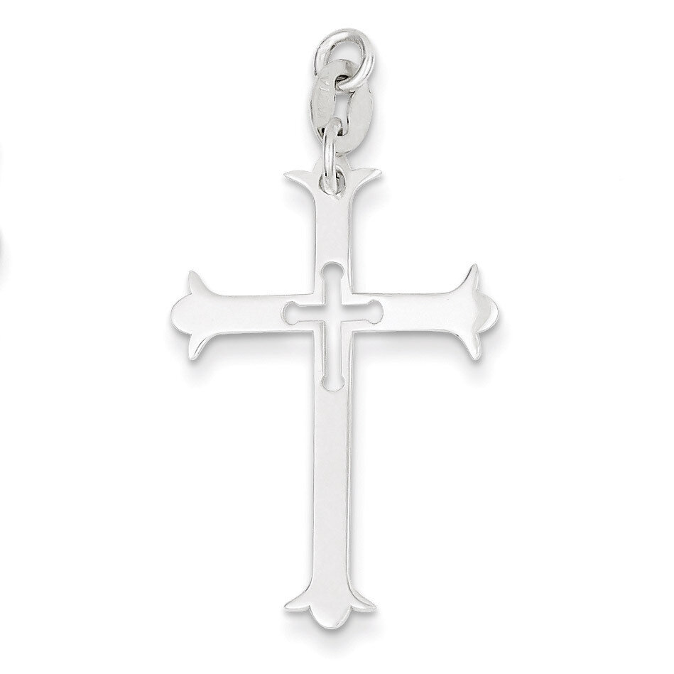 Cross Pendant Sterling Silver Polished QC7244, MPN: QC7244, 883957525105