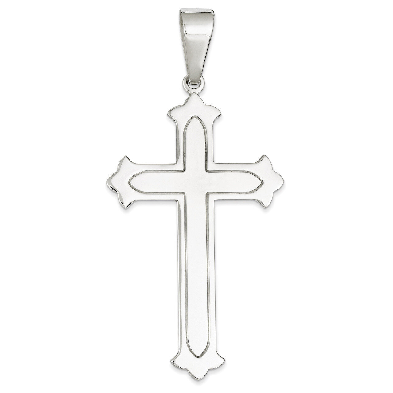 Cross Pendant Sterling Silver Polished QC7258, MPN: QC7258, 883957572888