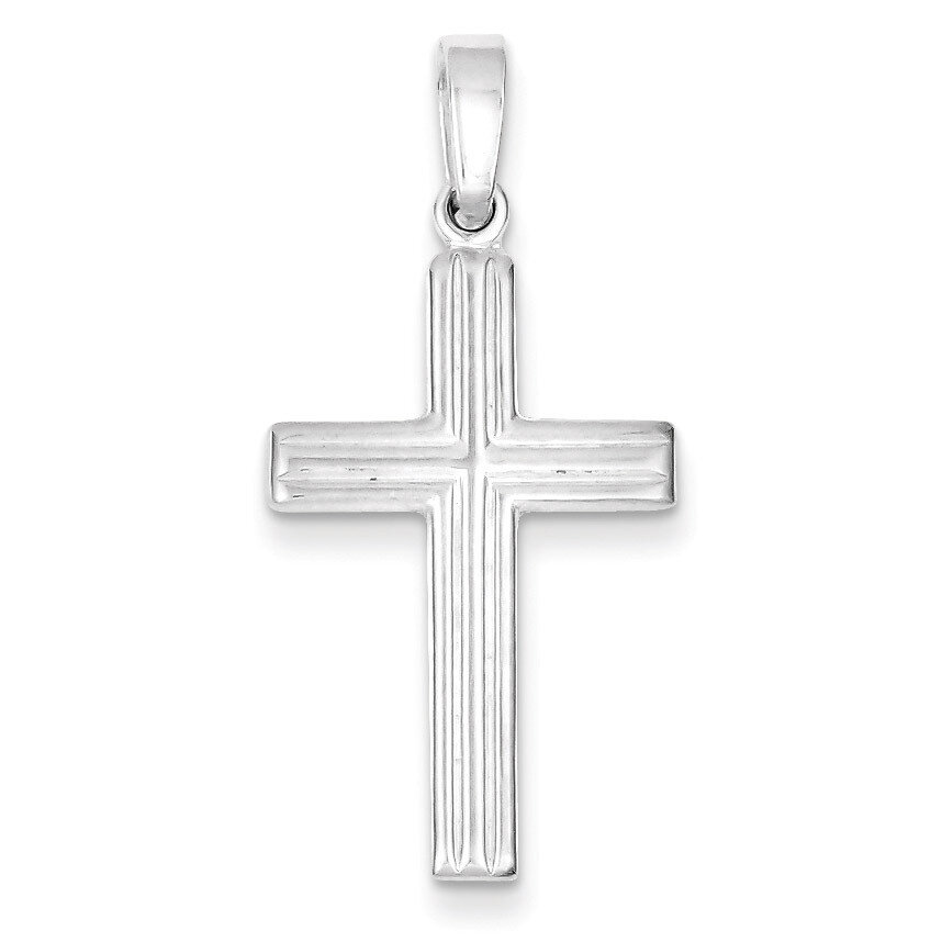 Cross Pendant Sterling Silver Polished QC7291