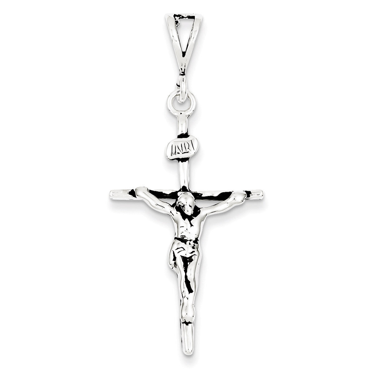 Crucifix Charm Antiqued Sterling Silver QC7340, MPN: QC7340, 883957546957