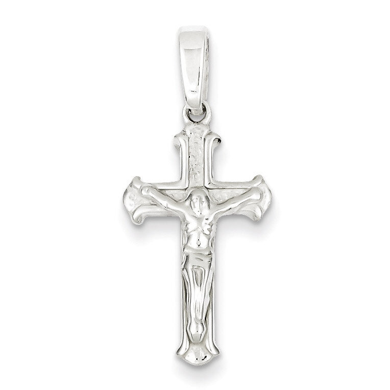 Crucifix Pendant Sterling Silver Polished QC7350