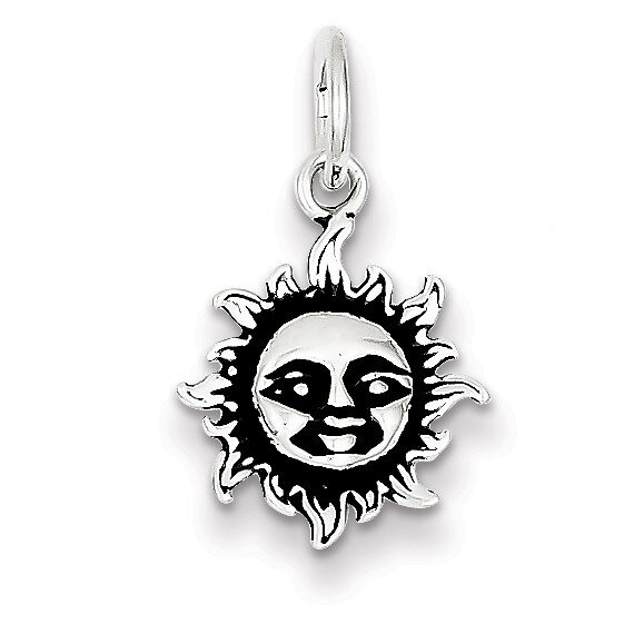 Sun Charm Antiqued Sterling Silver QC7535, MPN: QC7535, 886774760360