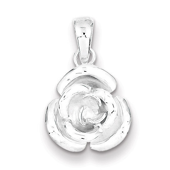 Rose Pendant Sterling Silver QC7548