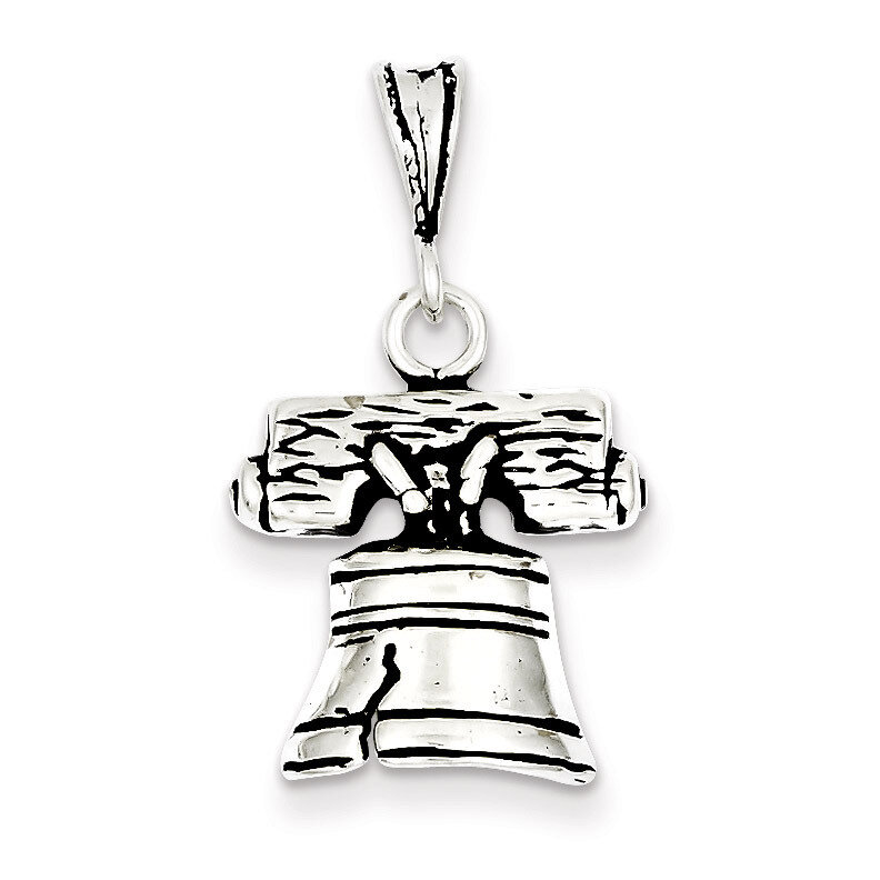 Bell Charm Antiqued Sterling Silver QC7597, MPN: QC7597, 883957554792