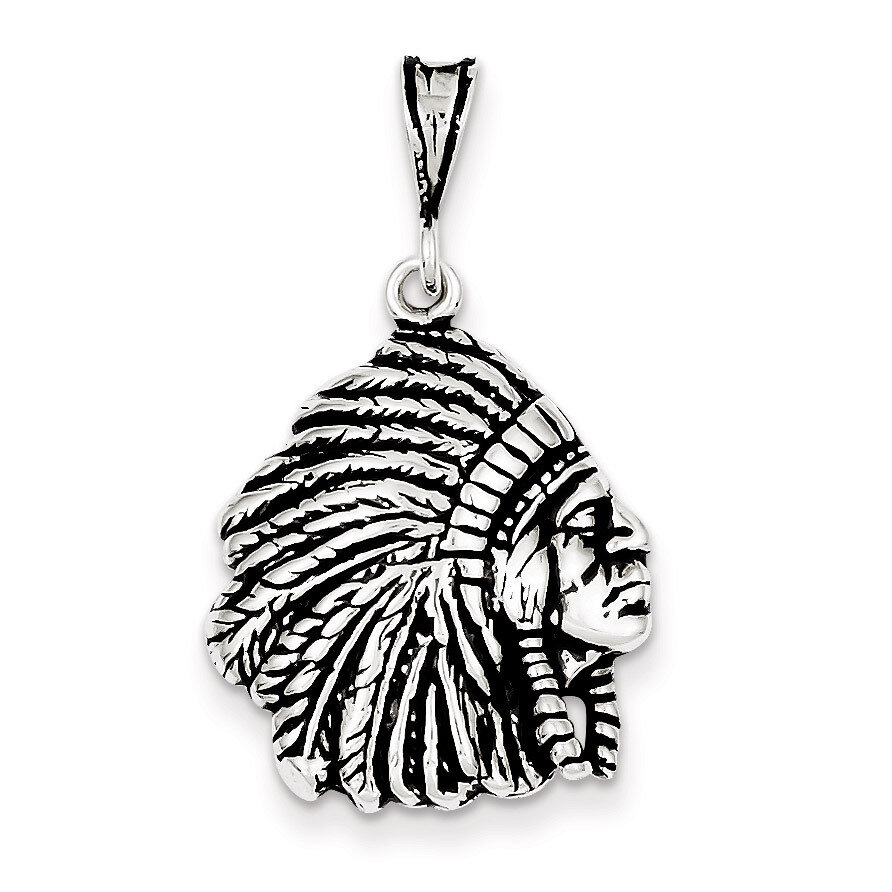Man Charm Antiqued Sterling Silver QC7615, MPN: QC7615, 883957529370