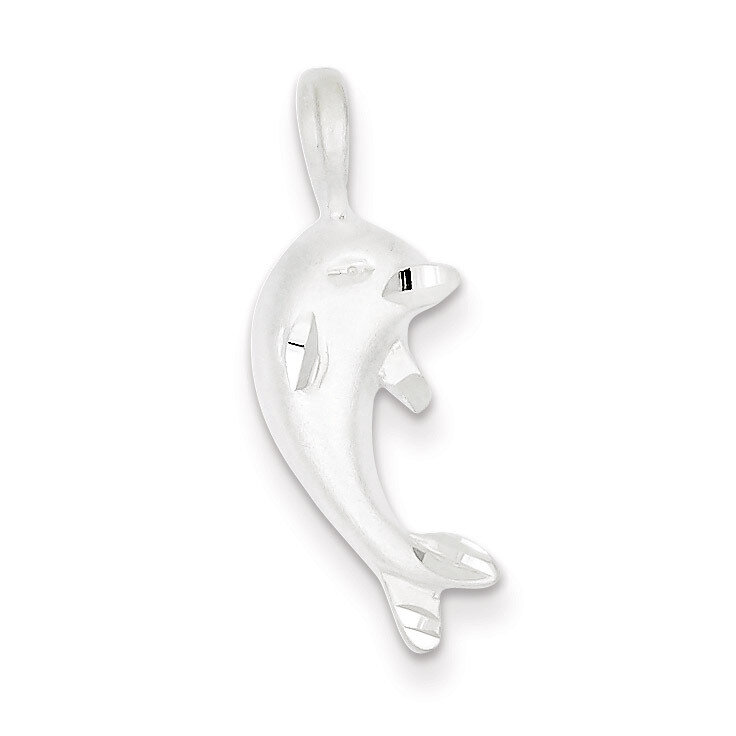 Dolphin Pendant Sterling Silver QC7659, MPN: QC7659, 191101464225