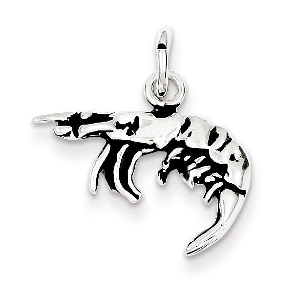 Shrimp Charm Antiqued Sterling Silver QC7700, MPN: QC7700, 883957583808