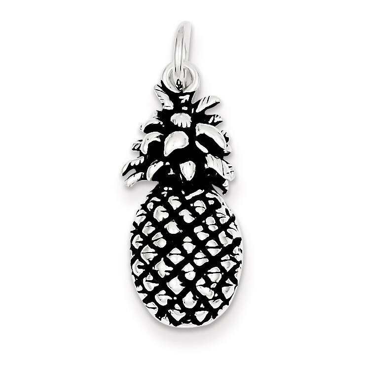 Pineapple Charm Antiqued Sterling Silver QC7705, MPN: QC7705, 883957138244