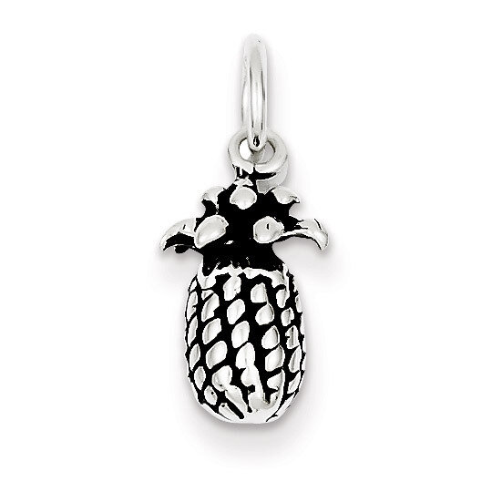 Pineapple Charm Antiqued Sterling Silver QC7706, MPN: QC7706, 883957559148