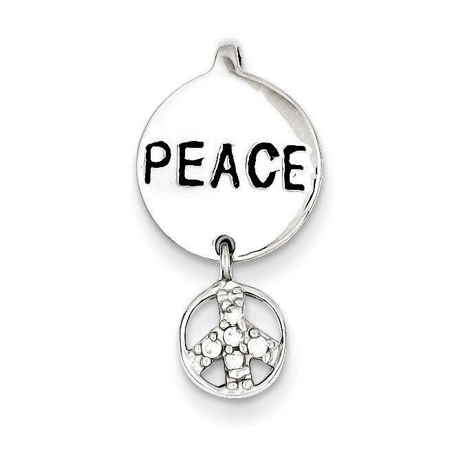 Peace Inspiration Pendant Sterling Silver Diamond QC7724, MPN: QC7724, 191101525940