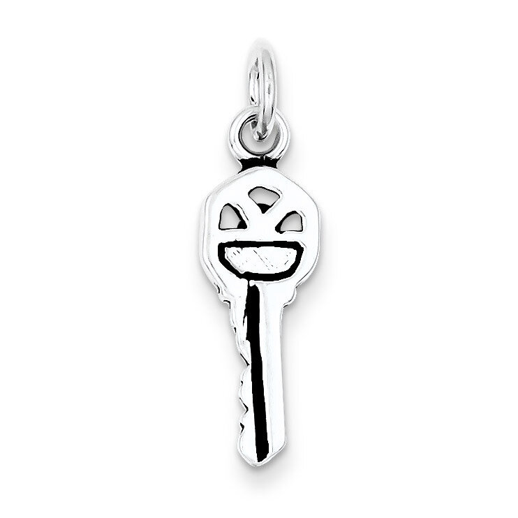 Key Charm Antiqued Sterling Silver QC7740, MPN: QC7740, 883957567419